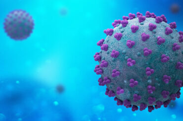 3d rendering of virus cells