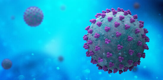3d rendering of virus cells